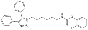 Carbamic acid, N-[6-(2-methyl-4,5-diphenyl-1H-imidazol-1-yl)hexyl]-, 2-fluorophenyl ester